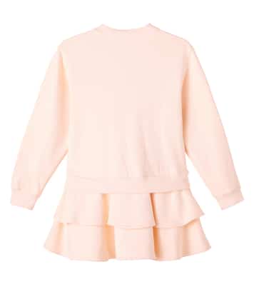 Abito DG in cotone a balze | Dolce&Gabbana Kids