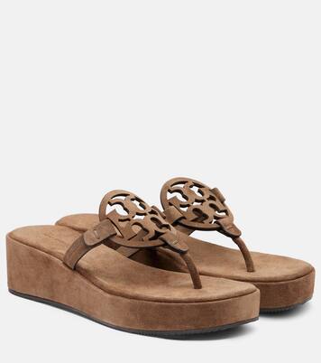 Miller 25 suede thong sandals | Tory Burch