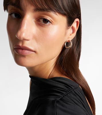 Crossover® sterling silver hoop earrings | David Yurman