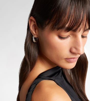 Crossover® sterling silver hoop earrings | David Yurman