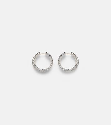 Crossover® sterling silver hoop earrings | David Yurman