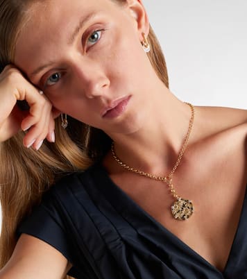 18kt gold pendant necklace with diamonds | FoundRae