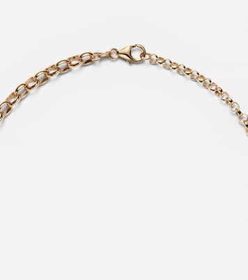 18kt gold pendant necklace with diamonds | FoundRae