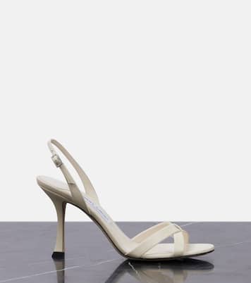 Elsy 90金属感皮革凉鞋 | Jimmy Choo