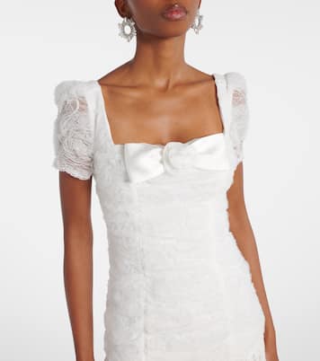 Maxikleid aus Spitze und Tüll | Self-Portrait