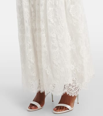 Maxikleid aus Spitze und Tüll | Self-Portrait