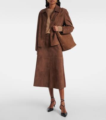 Suede midi skirt | 'S Max Mara