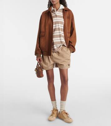 Viv Low leather-trimmed satin sneakers | Roger Vivier