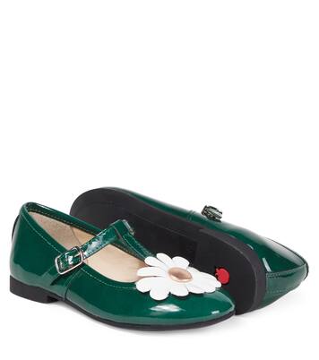 Dory leather ballet flats | Pom d'Api