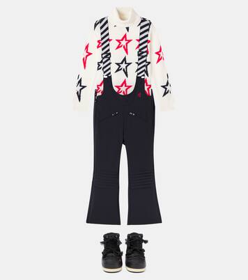 Jersey de cuello alto de lana en intarsia | Perfect Moment Kids