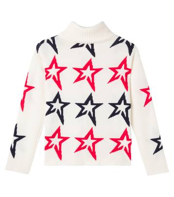Jersey de cuello alto de lana en intarsia | Perfect Moment Kids