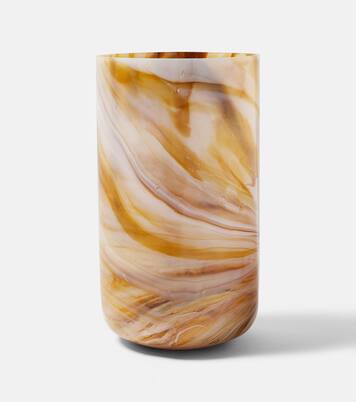 Marbled Large glass vase | Polspotten