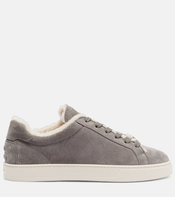 Classic shearling-lined suede sneakers | Tod's