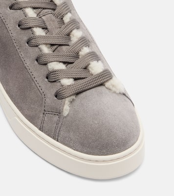 Classic shearling-lined suede sneakers | Tod's