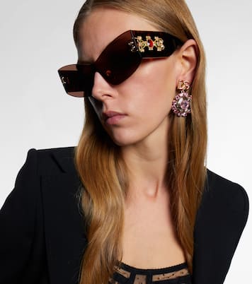 Embellished rectangular sunglasses | Dolce&Gabbana