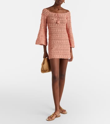 Abito corto Bella in crochet di cotone | Anna Kosturova