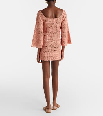 Abito corto Bella in crochet di cotone | Anna Kosturova