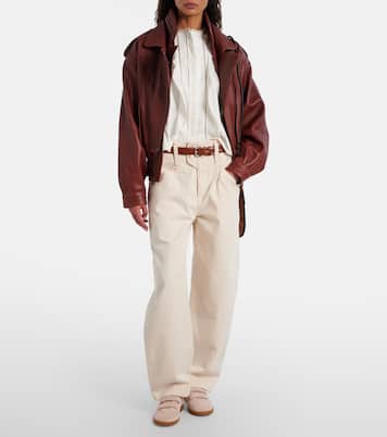 Beth leather-trimmed suede sneakers | Isabel Marant