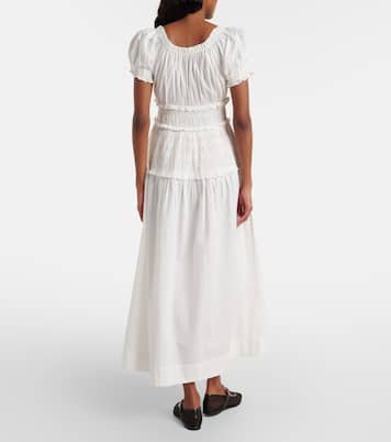 Leanne cotton poplin midi dress | Dôen
