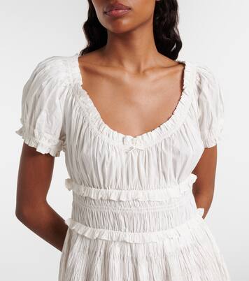 Leanne cotton poplin midi dress | Dôen