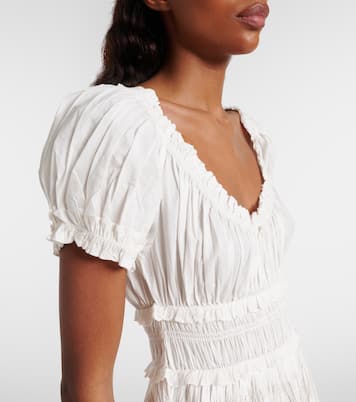 Leanne cotton poplin midi dress | Dôen