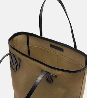 Anchor Tall leather-trimmed tote bag | JW Anderson