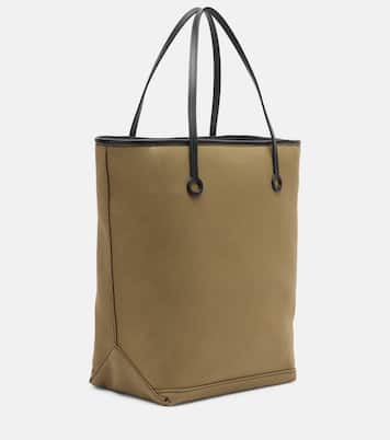 Anchor Tall leather-trimmed tote bag | JW Anderson