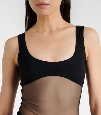 Semi-sheer tank top | Nensi Dojaka