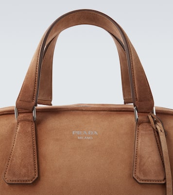 Suede duffel bag | Prada