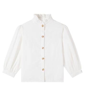 Fini ruffled cotton blouse | Donsje