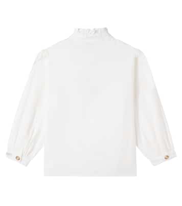 Fini ruffled cotton blouse | Donsje