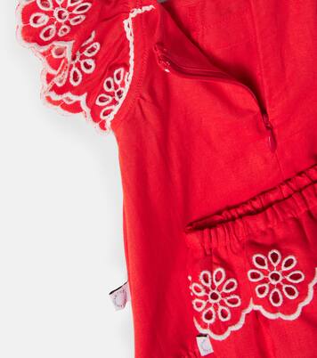 Baby embroidered linen and cotton dress | Stella McCartney Kids