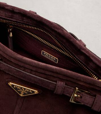 Prada Bonnie Small suede shoulder bag | Prada