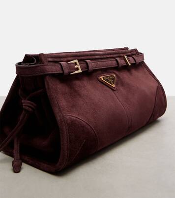 Prada Bonnie Small suede shoulder bag | Prada