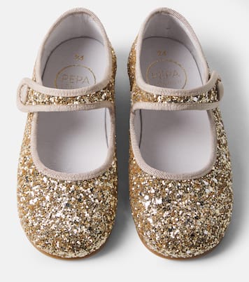 Glitter Mary Jane flats | Pepa London