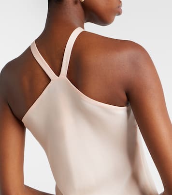 Vestido lencero Ghiotto de satén adornado | Max Mara