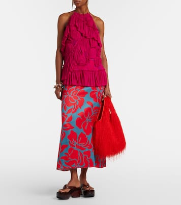 Marche Medium fringed top-handle bag | Dries Van Noten