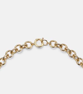 True Love & Crescent Midsize 18kt gold necklace with diamonds | FoundRae