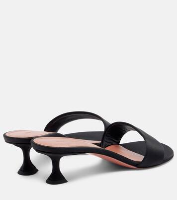 Mules Andreea in raso | Amina Muaddi