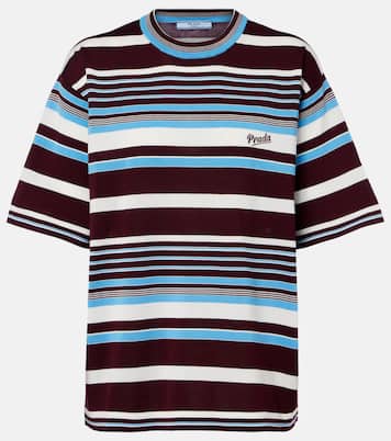 Striped cotton T-shirt | Prada