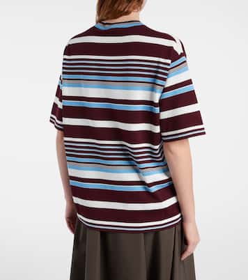 Striped cotton T-shirt | Prada