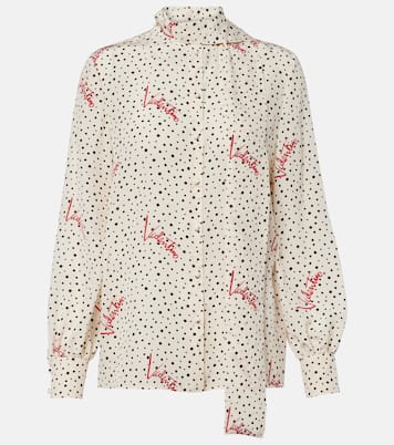 Hemd Plus De Pois aus Crêpe de Chine | Valentino