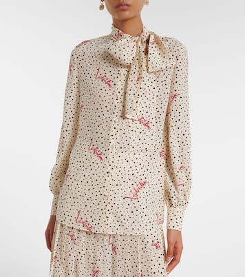 Hemd Plus De Pois aus Crêpe de Chine | Valentino