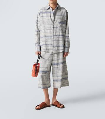 Paula's Ibiza Hemd aus Denim-Jacquard | Loewe