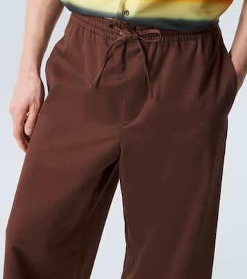 Paula's Ibiza cotton-blend wide-leg pants | Loewe