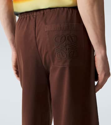 Paula's Ibiza cotton-blend wide-leg pants | Loewe