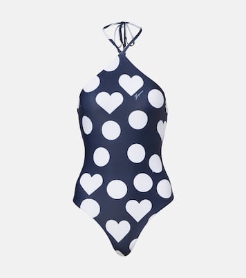 ثوب سباحة بياقة هالتر بطبعات Bastide | Jacquemus
