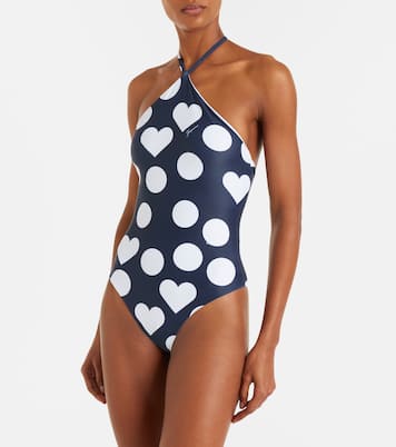 ثوب سباحة بياقة هالتر بطبعات Bastide | Jacquemus