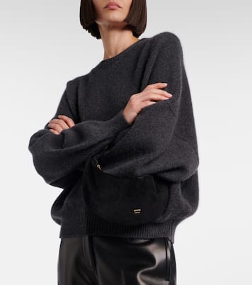Olivia Mini suede shoulder bag | Khaite