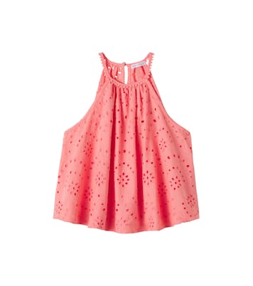 Cleo broderie anglaise cotton top | Poupette St Barth Kids